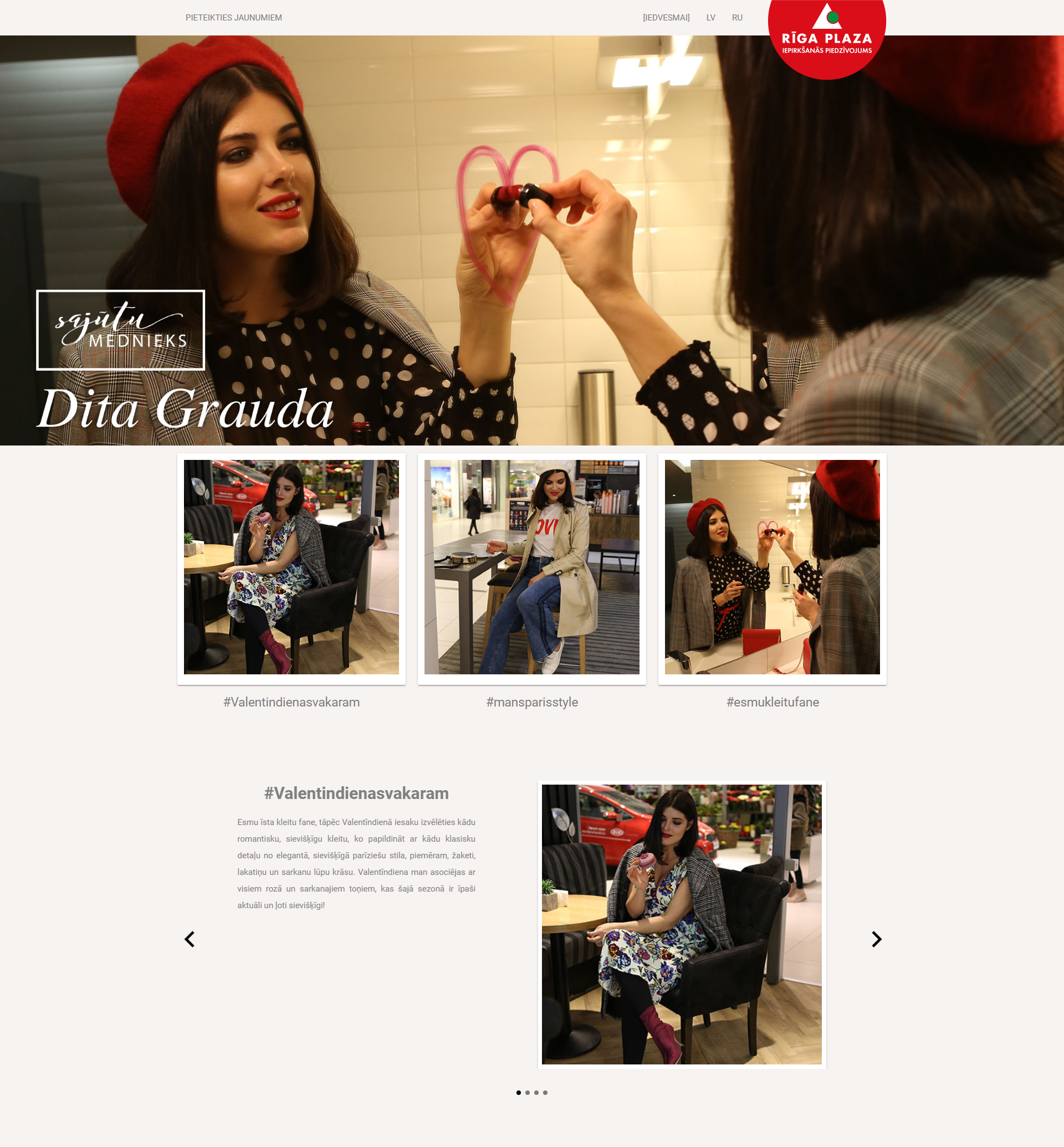 Pagina landing di evento 2 Riga Plaza
